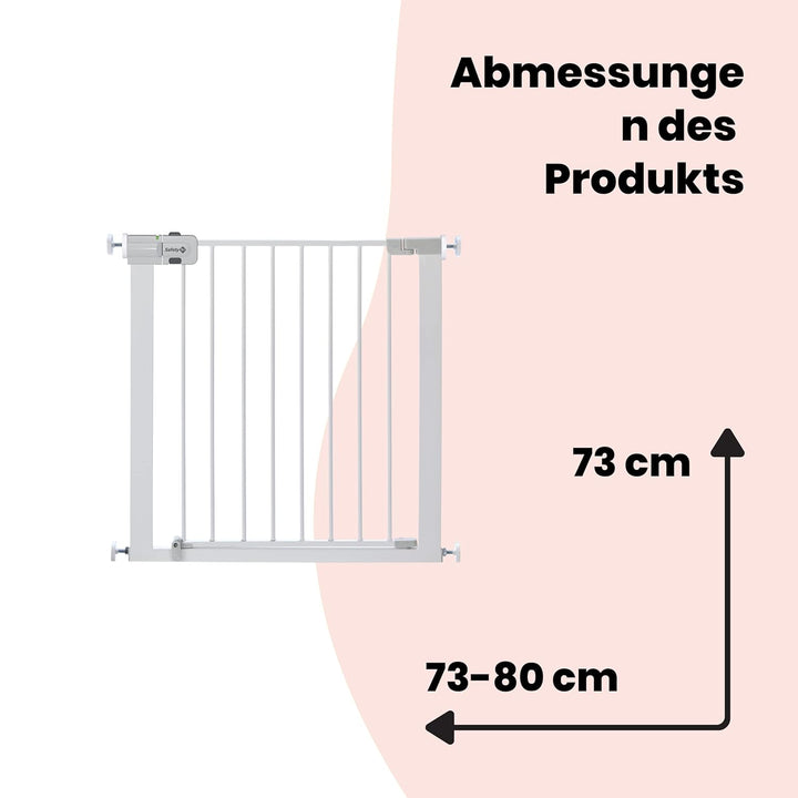Safety 1st Easy Close, Ausziehbares Schutzgitter, Klemmgitter für die Treppe, Babygitter auch für Hu
