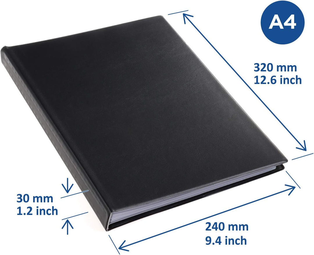 rillstab original A4 Präsentationsmappe für Schule &amp; Projekt - Sichtbuch &amp; Präsentationsbuch – 60 Tr