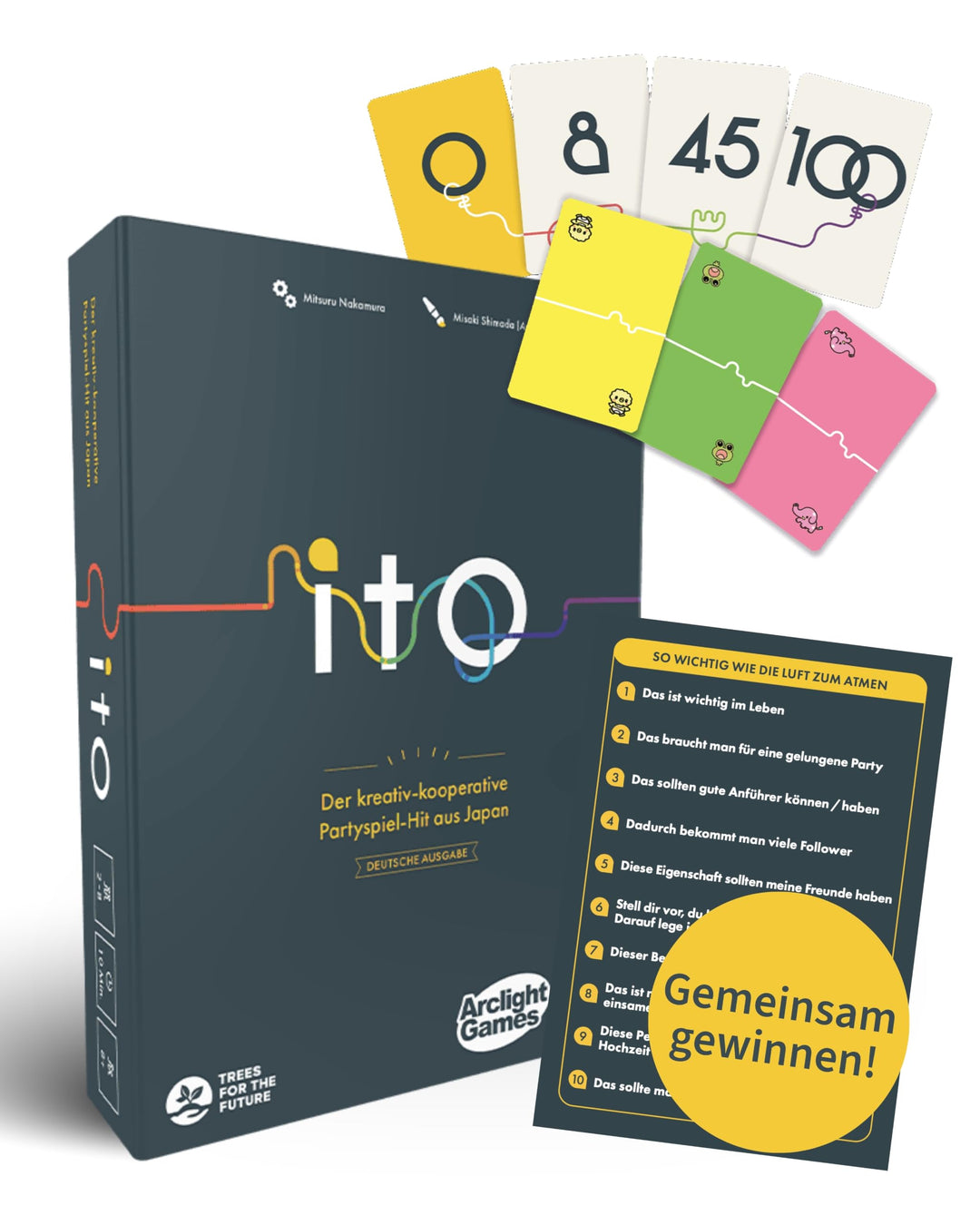 HeidelBär Games ito - Kommunikativer Partyspiel-Hit aus Japan - Kooperatives Gesellschaftsspiel zum