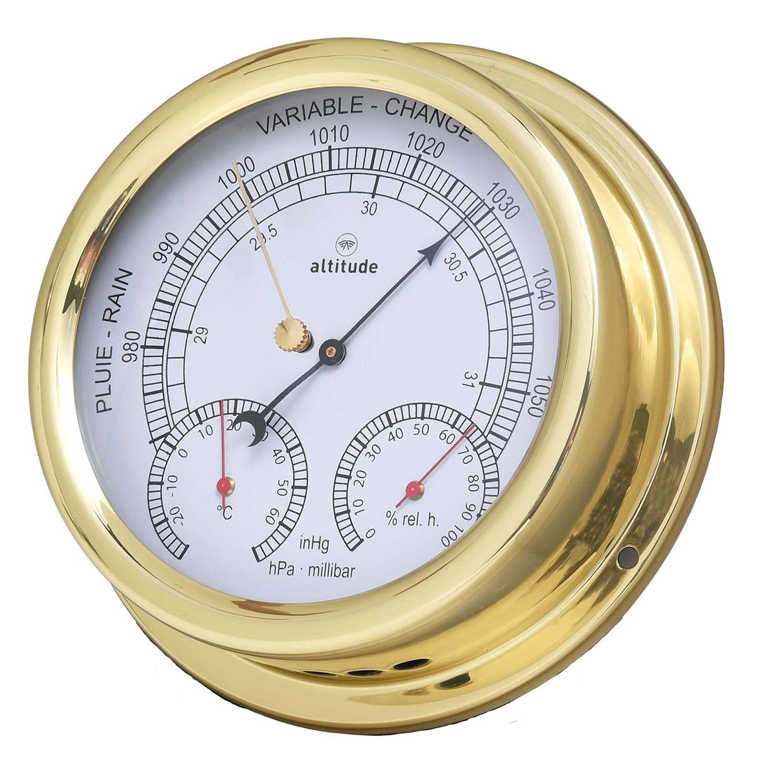 Delite 866bth Altitude Wetterstation Messing B x H 150 x 42 mm