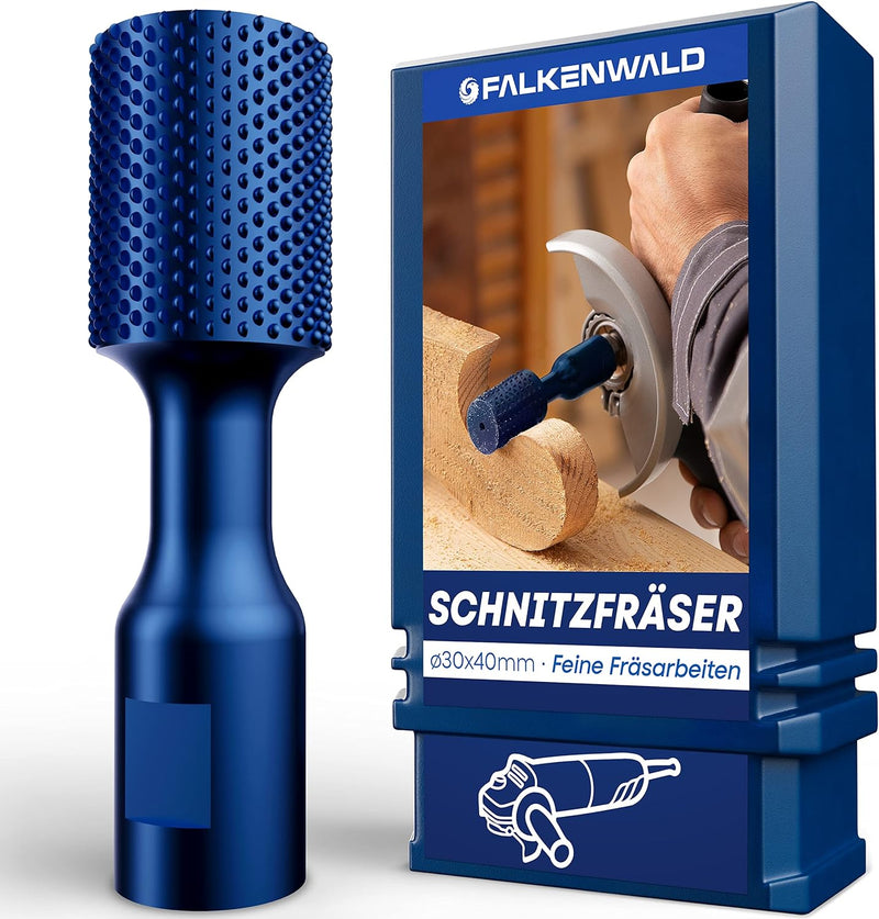 FALKENWALD® Zylinderfräser Holz Fein 30mm - Winkelschleifer Zubehör für Holzbearbeitung - Frässcheib