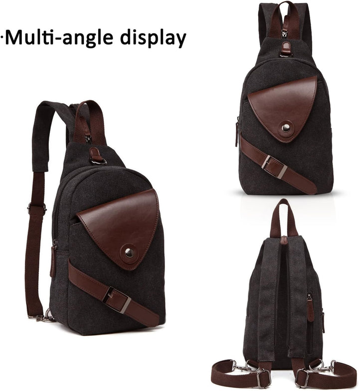 FANDARE Klassische Sling Bag Sport Rucksack Party Outdoor Tragbare Crossbody Tasche Damen/Herren Bre