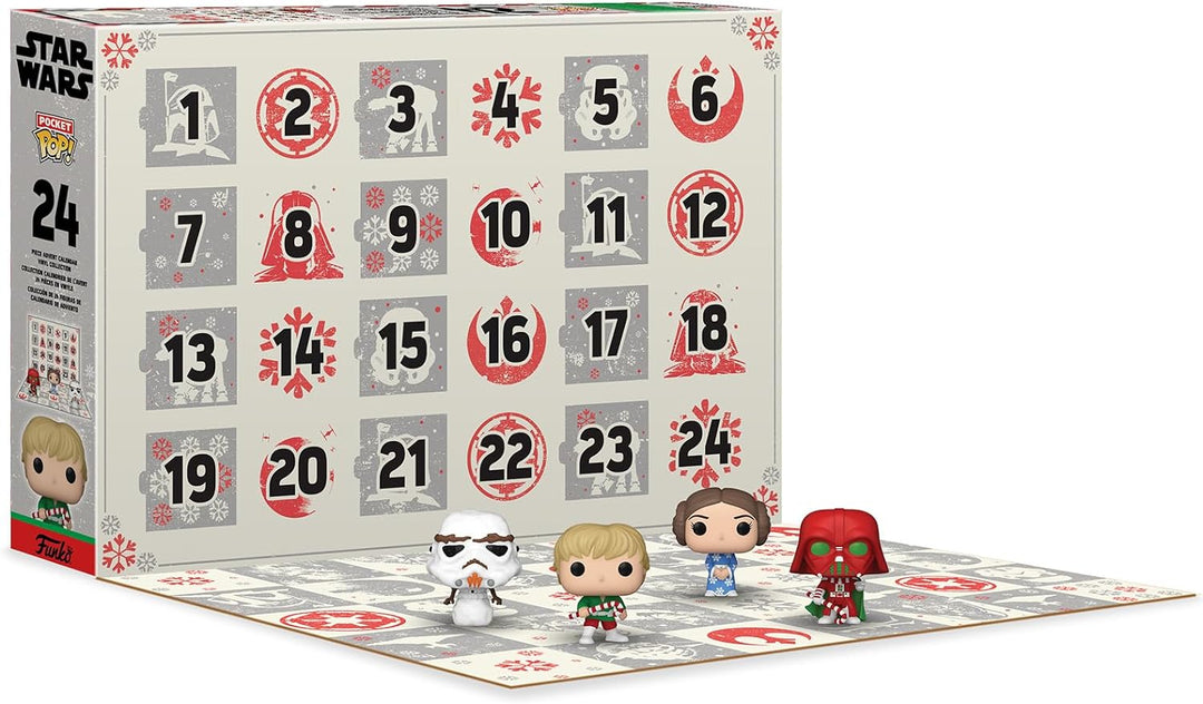 Funko Advent Calendar: Star Wars Holiday - Darth Vader - 24 Tage der Überraschung - Vinyl-Minifigur