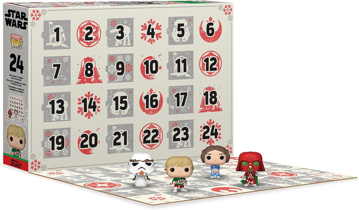 Funko Advent Calendar: Star Wars Holiday - Darth Vader - 24 Tage der Überraschung - Vinyl-Minifigur