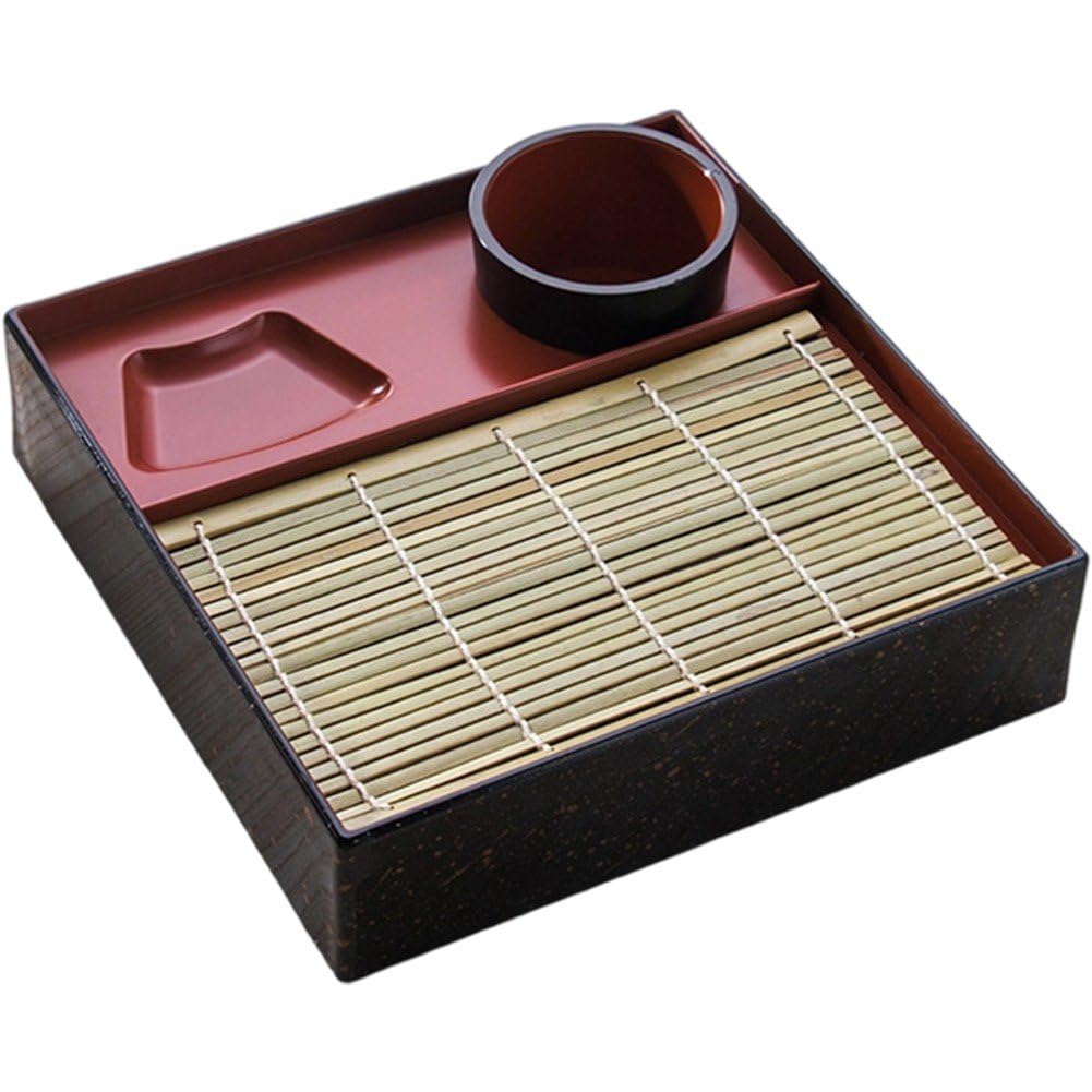 Japanischer Soba-nudelteller, Traditioneller Kalter Nudelteller, Gericht Kalten Nudeln, Sushi-Teller