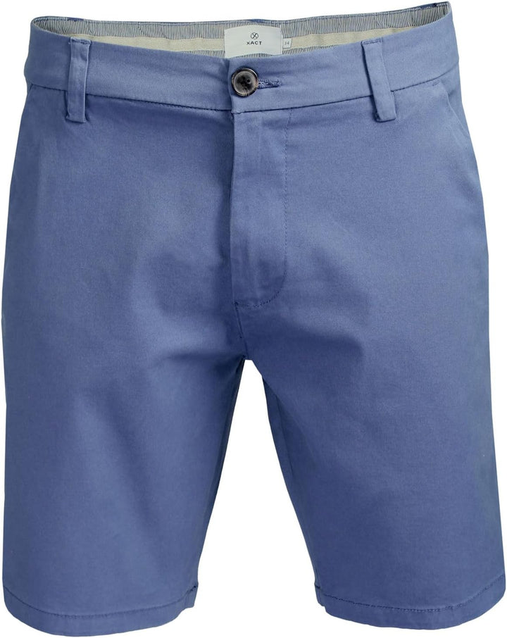 Xact Herren Chino Shorts Baumwoll Stretch Regular Fit Kurze Hose Sommer Bermuda Golf Business Casual