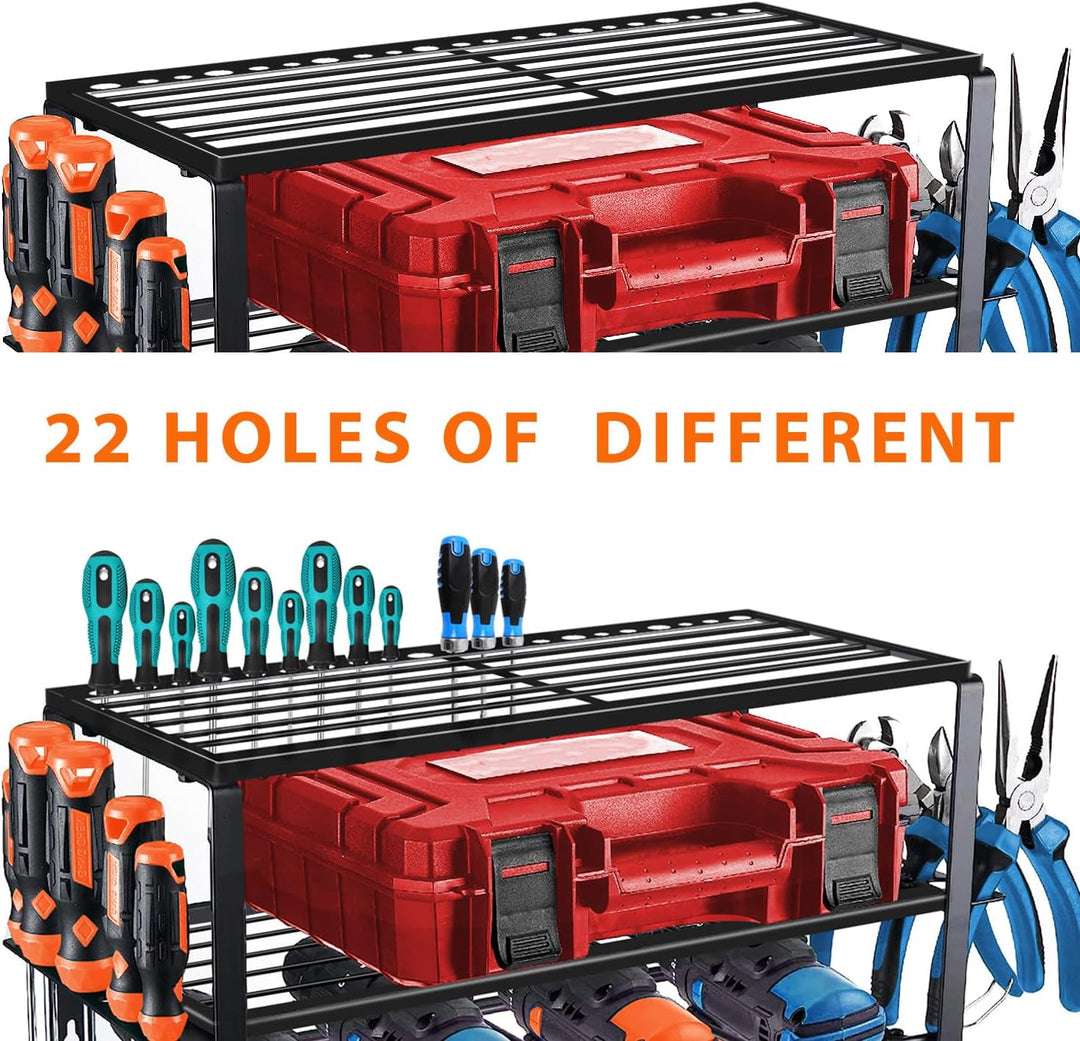OYE Elektrowerkzeug Organizer, 4 Steckplätze Heavyduty Elektrisch Bohrer Wandmontage Aufbewahrungsre