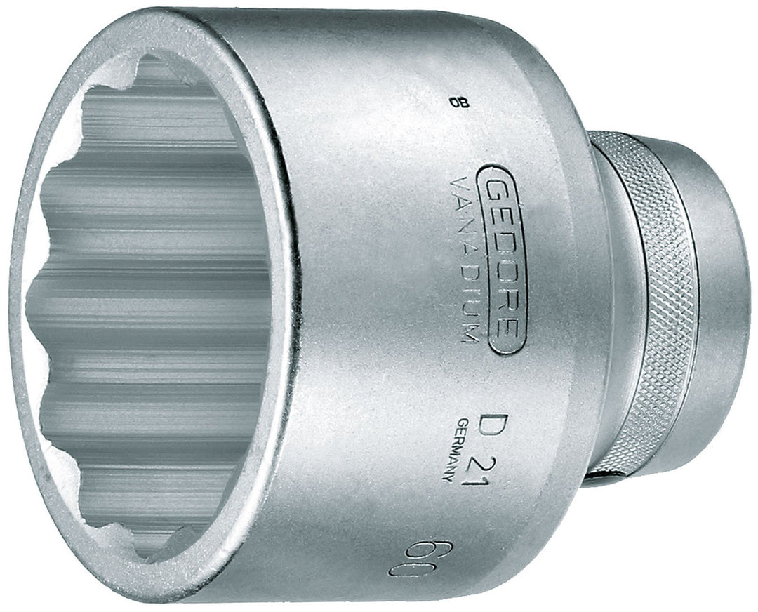 Steckschlüsseleinsatz D 21 1 Zoll 12-kant SW 60mm L.85mm GEDORE 60 mm, 60 mm
