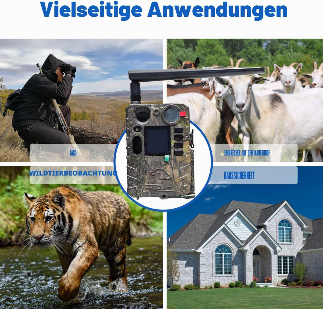 BolyGuard 4G Wildkamera MMS GPRS Email Nachtsichtkamera mit Handy
