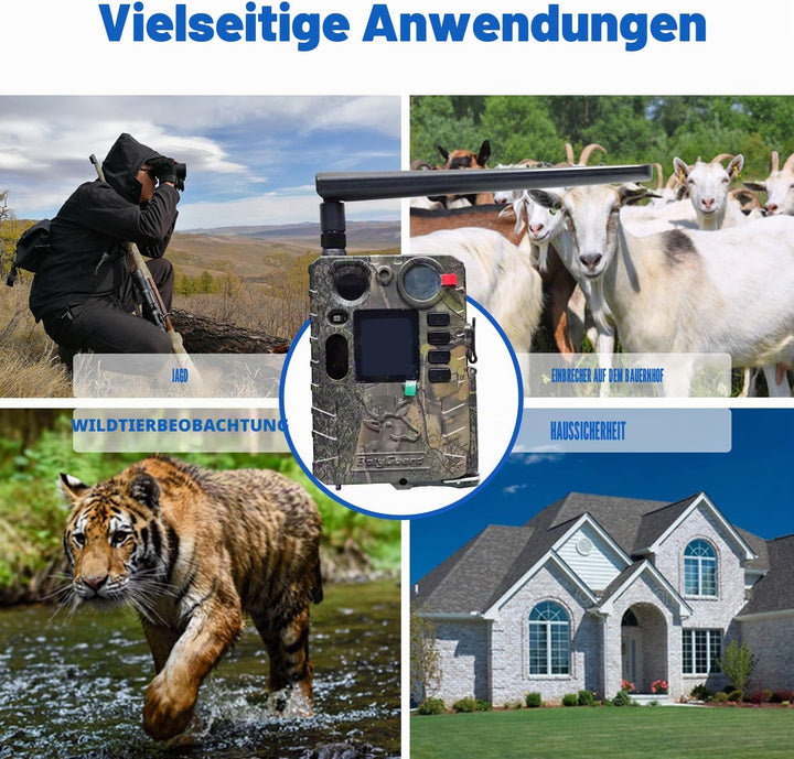 BolyGuard 4G Wildkamera MMS GPRS Email Nachtsichtkamera mit Handy
