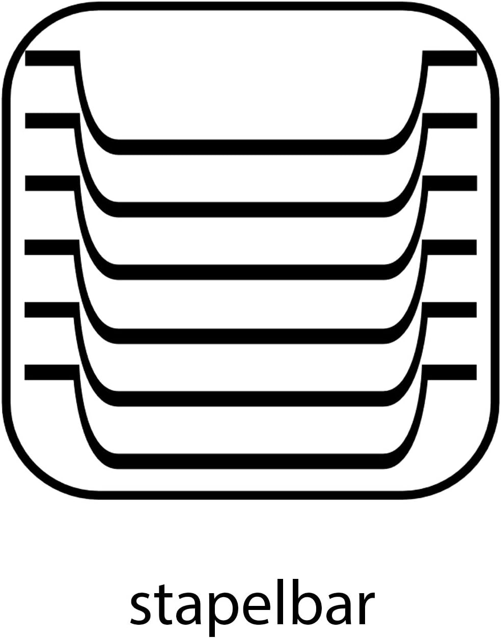 APS 81706 GN 2/3 Behälter, rostfreier Gastronormbehälter Edelstahl, Abmessungen 325 x 355 mm/Höhe 15