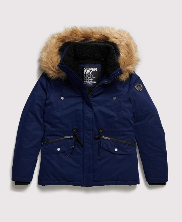 Superdry Damen Alpine Mikrofaserjacke 36 königlich marineblau, 36 königlich marineblau