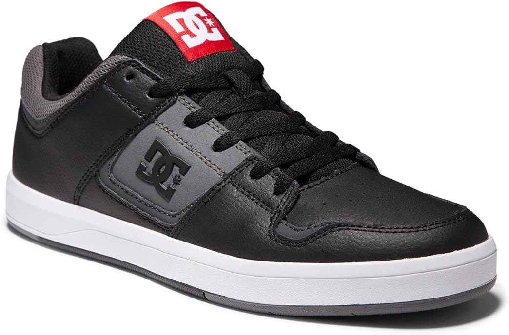 DC Shoes Herren Cure Skate-Schuh 44.5 EU Black Pirate Black, 44.5 EU Schwarz Grau
