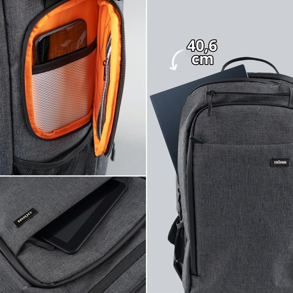 DÖRR Fotorucksack Prag Pro 20L &amp; Prag Go 16L, Wasserdicht, Kamera-Rucksack, 16 Zoll Laptopfach, Spie