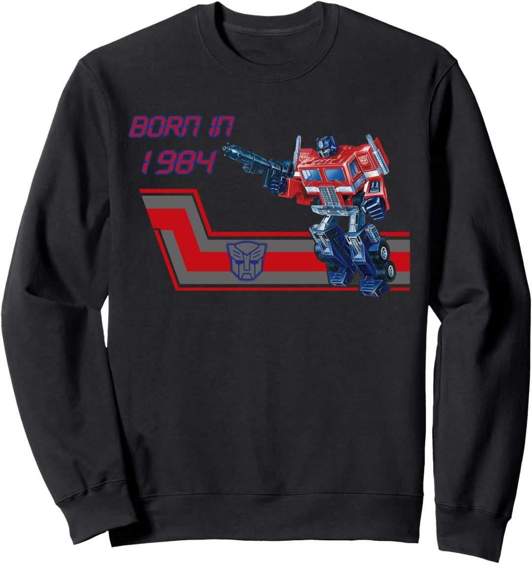 Transformers Optimus Prime G1 Box Art, geboren 1984 Sweatshirt