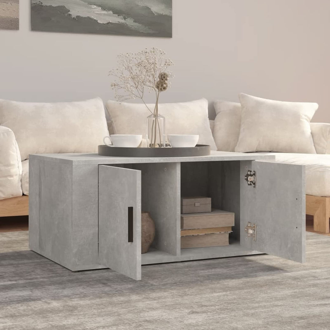 Tidyard Couchtisch Modernes Design Beistelltisch mit 2 Fächer Wohnzimmertisch Kaffeetisch Sofatisch