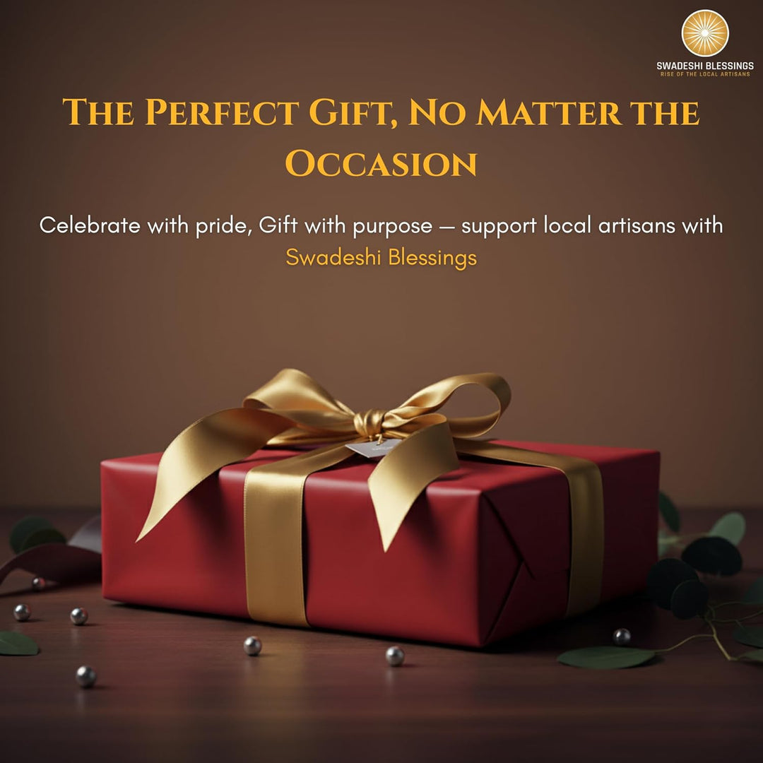 Swadeshi Blessings HandMade Exclusive Range Unglasierter irdener Kadai/Mud Handi/Mitti Ke Bartan/Ton