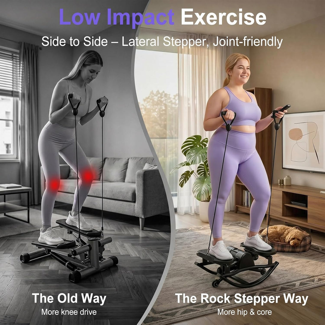 Upgraded Rock Stepper für Zuhause, Seitliche Bewegung Home Twist Stepper Side Steppers Leiser Gelenk