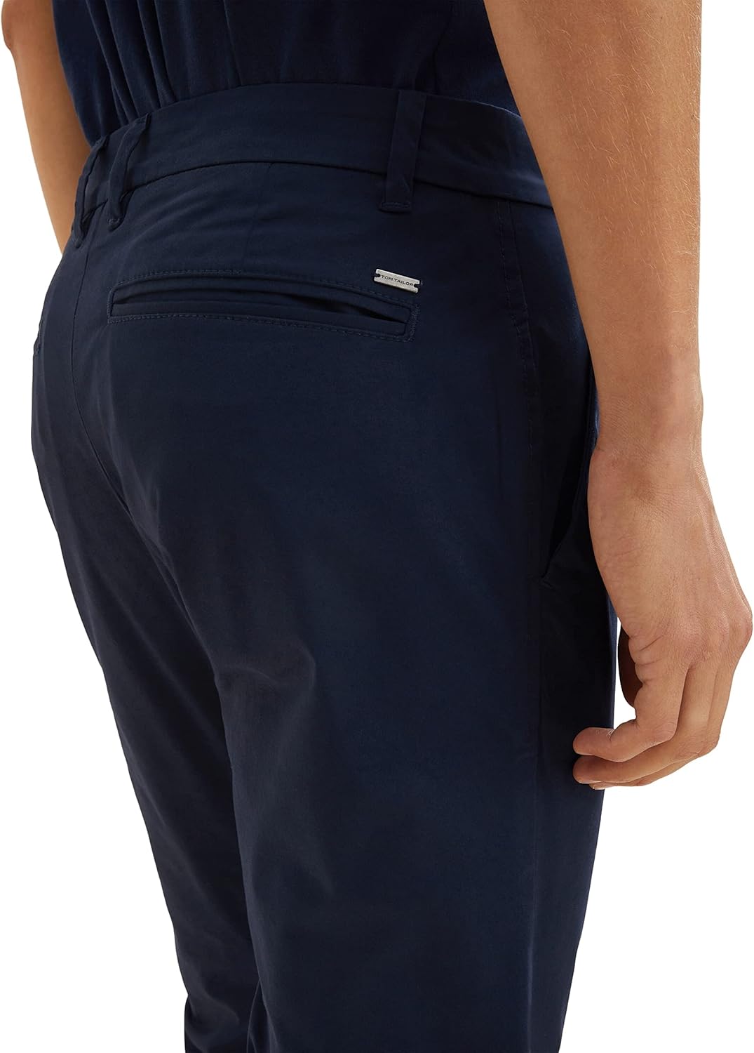 TOM TAILOR Herren Chino Hose mit Stretch 28W / 30L 10668 - Sky Captain Blue, 28W / 30L 10668 - Sky C