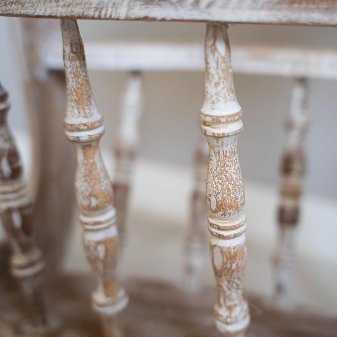 livasia Teakholz Tisch, Telefonschränkchen, Holzmöbel, Landhausstil