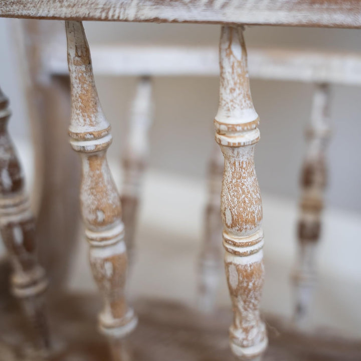 livasia Teakholz Tisch, Telefonschränkchen, Holzmöbel, Landhausstil