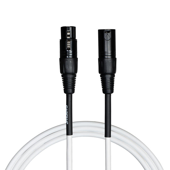 Cascha Standard Line Microphone Cable (XLR), White, 6m