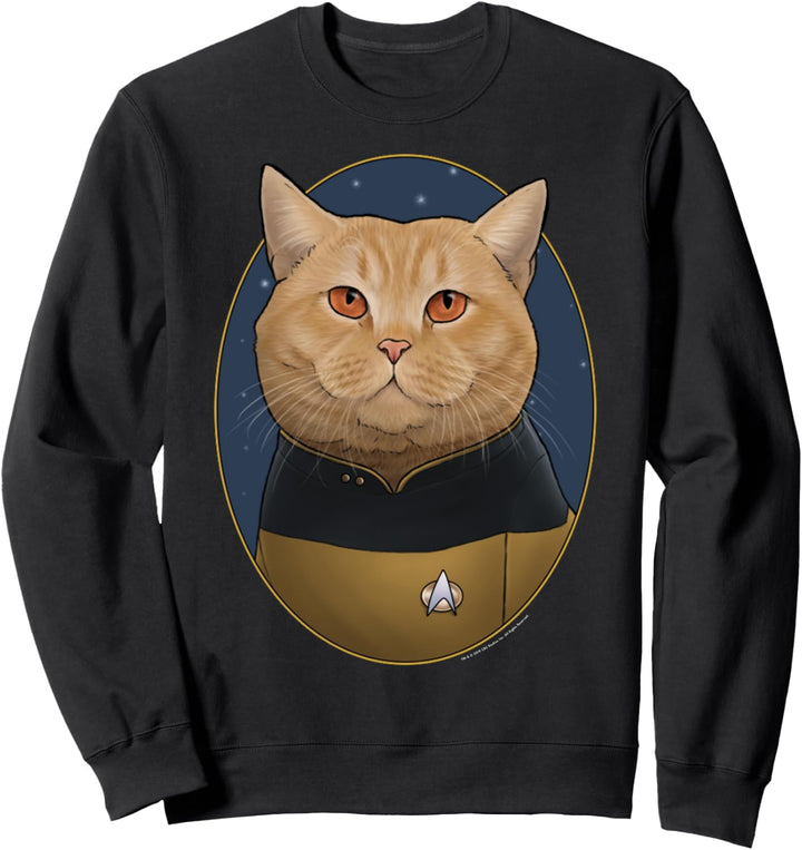 Star Trek: The Next Generation Miles O'Brien Cat Portrait Sweatshirt
