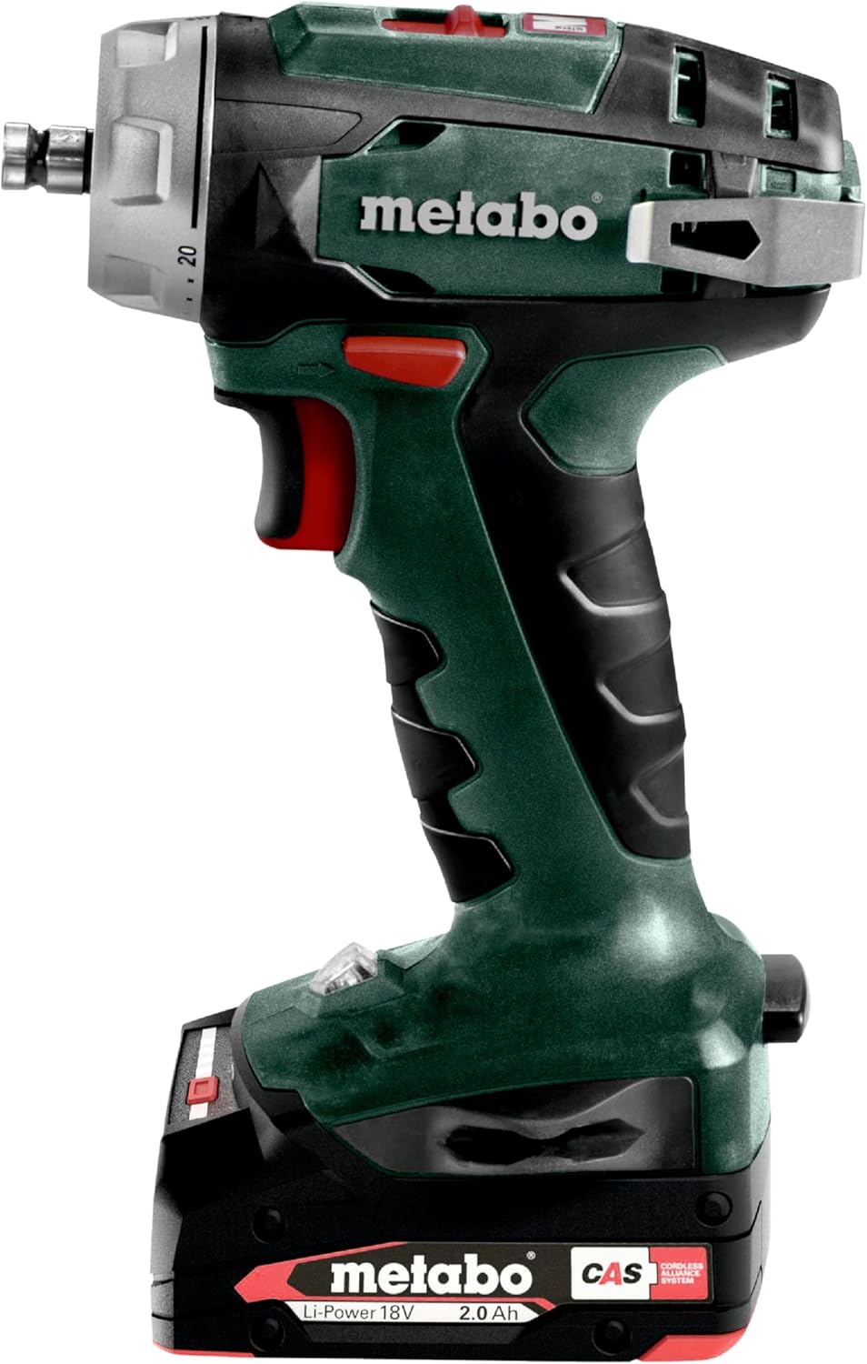 metabo Akku-Bohrschrauber BS 18 Quick - 18 V, 48 Nm Drehmoment, Ø 20 mm Holz, 1.600 U/min - Schnellw