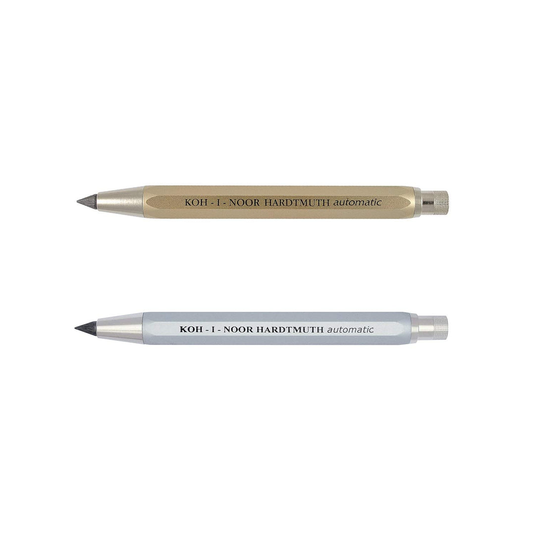KOH-I-NOOR 5640 - Metalldruckbleistift"automatic" mit Minenspitzer - 2er SET, Minenstärke 5.6 mm - G