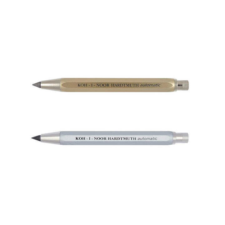 KOH-I-NOOR 5640 - Metalldruckbleistift"automatic" mit Minenspitzer - 2er SET, Minenstärke 5.6 mm - G