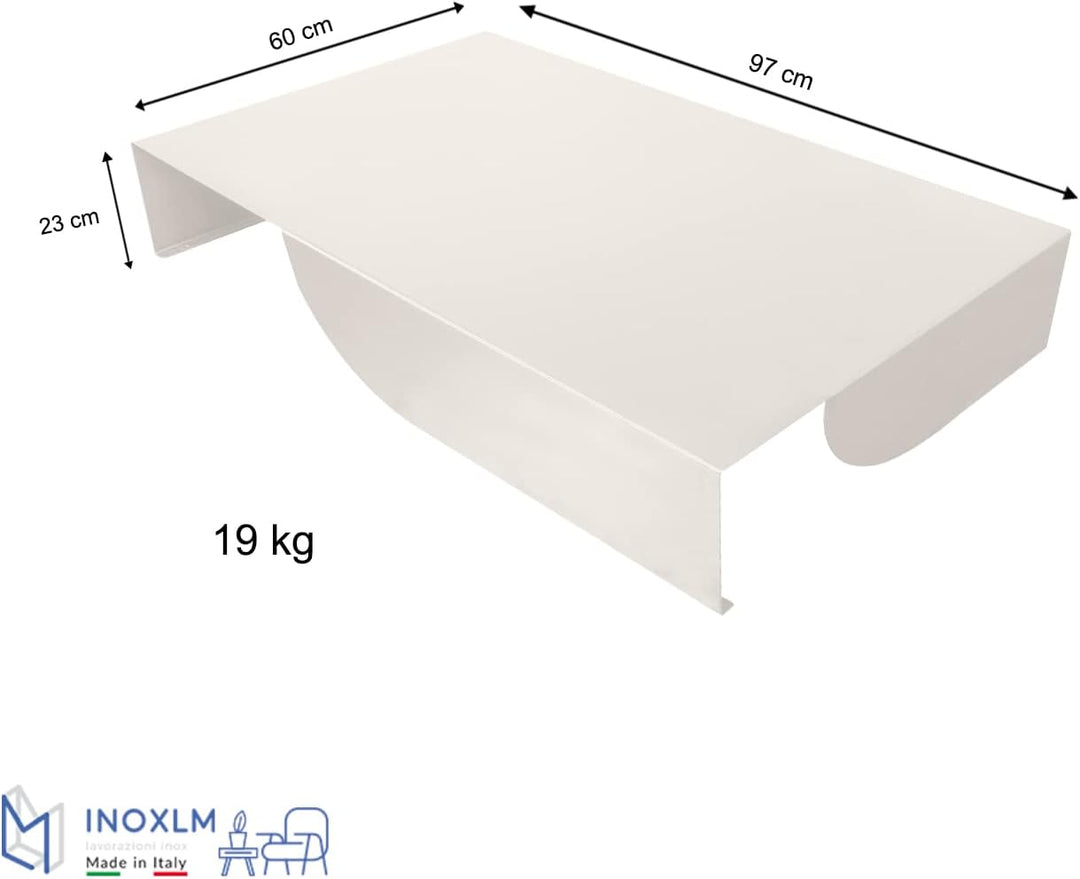 INOXLM Couchtisch Titan | Couchtisch | Couchtisch | Niedriger Design Tisch | Couchtisch Made in Ital
