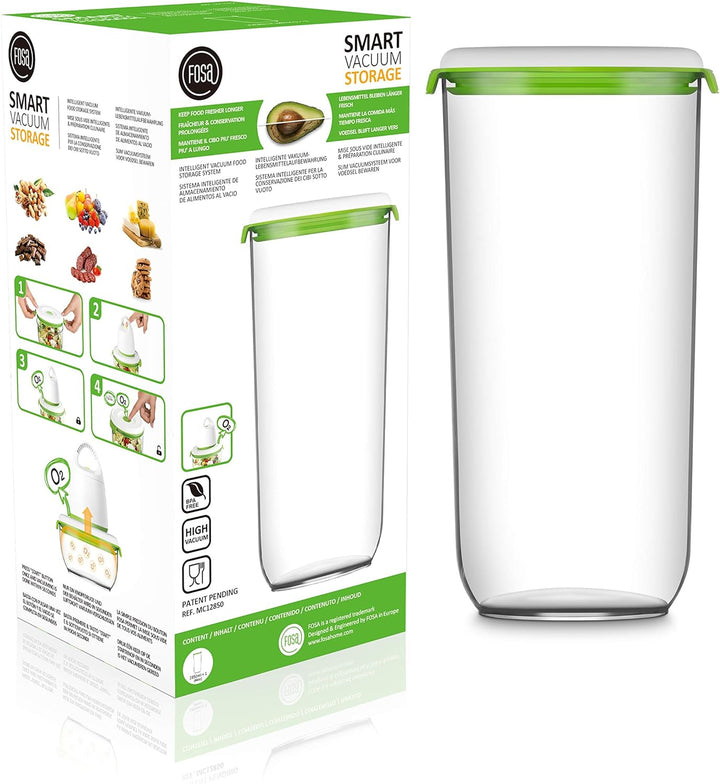 FOSA MADRID BEHÄLTER XL 2.850ML – MC12850 - Smarte Vakuum-Lebensmittelaufbewahrung – Runder Vakuum-A