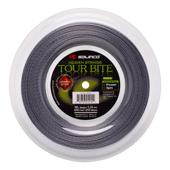 Solinco Tour Bite Diamond Rough Saitenspule, Silber, 1,2 mm 1,25 silber, 1,25 silber