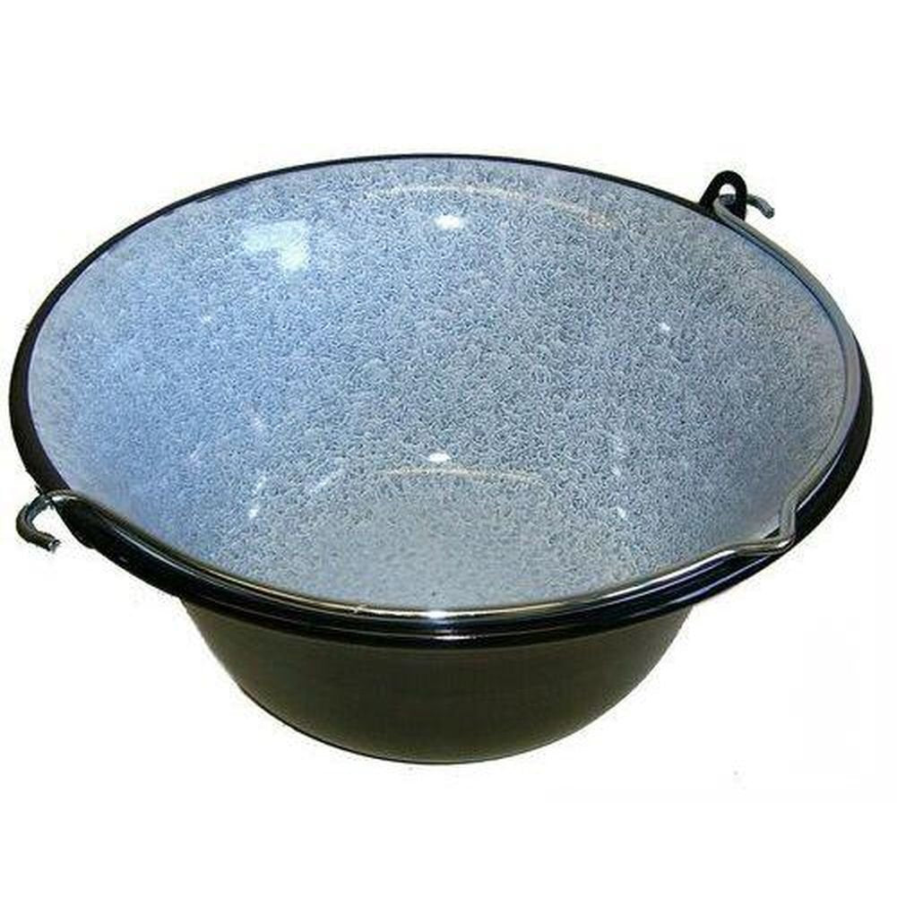 14 L Ungarischer Gulaschkessel, Emaille, 14 Liter, CE, Glänzend, 14 Liter