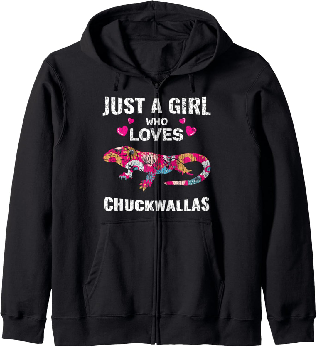 Just A Girl Loves Chuckwalla Apparel Gift Owner Sauromalus Kapuzenjacke