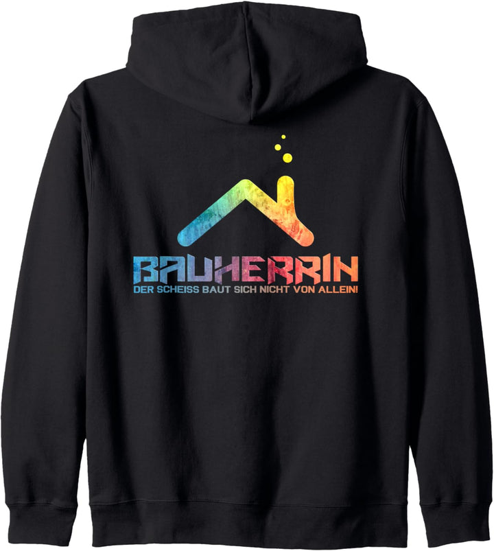Bauherrin Geschenk Richtfest Spatenstich Hausbau Eigenheim Kapuzenjacke