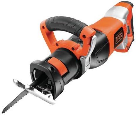 Black+Decker Säbelsäge (6 Geschwindigkeitsvorwahl-Stufen, 1050W, werkzeuglose Sägeblattaufnahme, erg