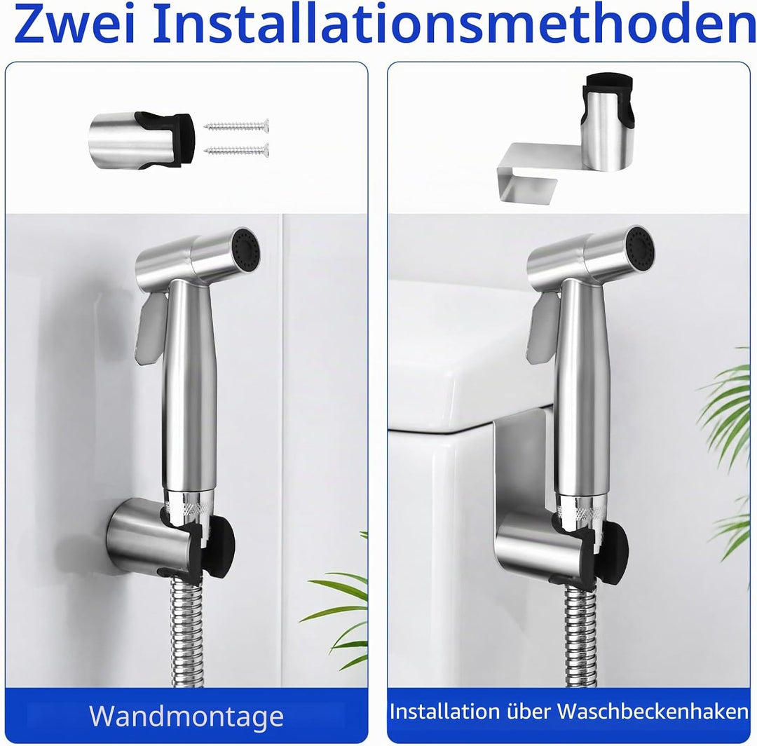 Bidet Handbrause Bidet Handbrause Set Aus Edelstahl für WC Bidet-Hand Gehalten Sprayer Edelstahl Mit