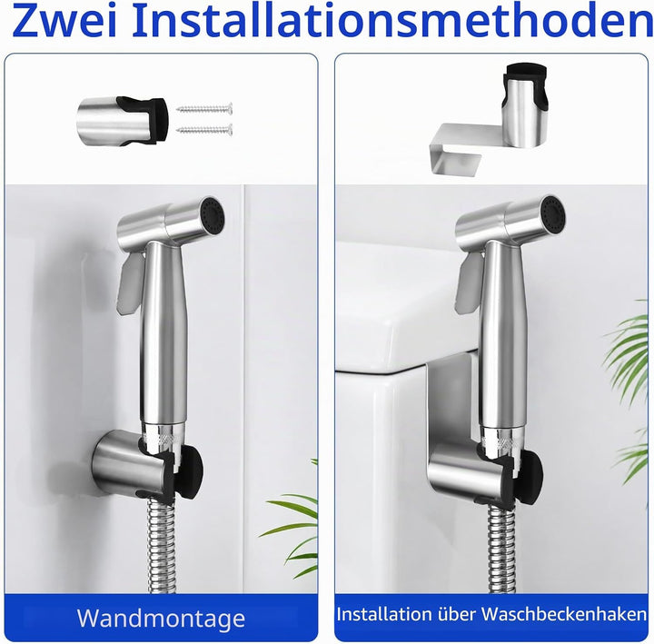 Bidet Handbrause Bidet Handbrause Set Aus Edelstahl für WC Bidet-Hand Gehalten Sprayer Edelstahl Mit