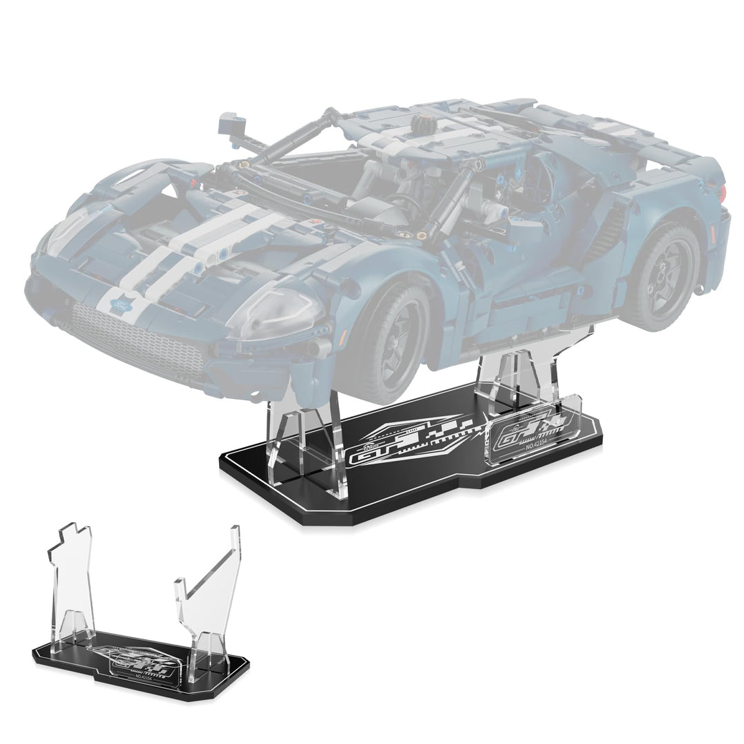 cooldac Acryl Display-Ständer kompatibel mit Lego 42154 Technic Ford Gt Bausatz, klarer individuelle