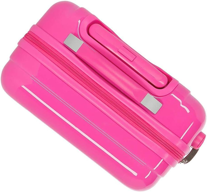 Roll Road Little Me Kabinenkoffer Rosa 38x55x20 cms Hartschalen ABS Kombinationsschloss 34L 2,5Kgs 4