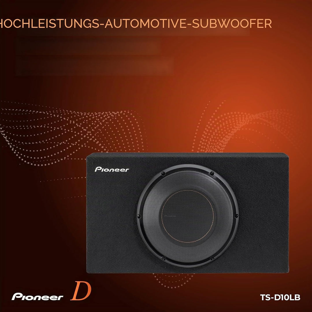 PIONEER TS-D10LB | Flacher 10“ (25 cm) Gehäusesubwoofer der D-Serie