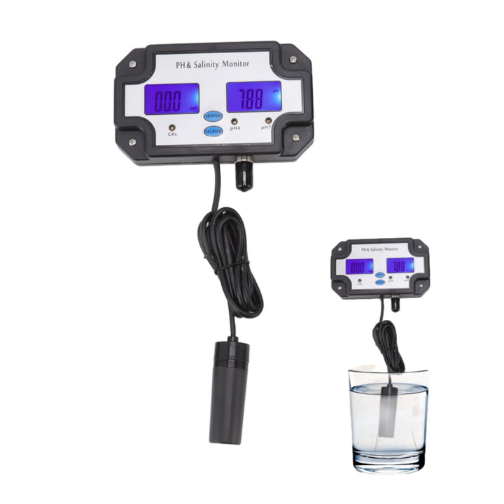 Topyond 2-in-1-Wasserqualitätstester,Wasserqualitätsmonitor Digitaler,PH Messgerät mit LCD,PH Monito