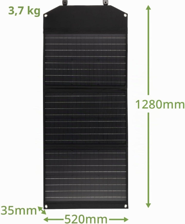 Bresser Solar Ladegerät 90W mit 1x DC- und 3x USB-A-Anschlüssen inkl. USB-A-Buchse mit QC3.0 zur Sch