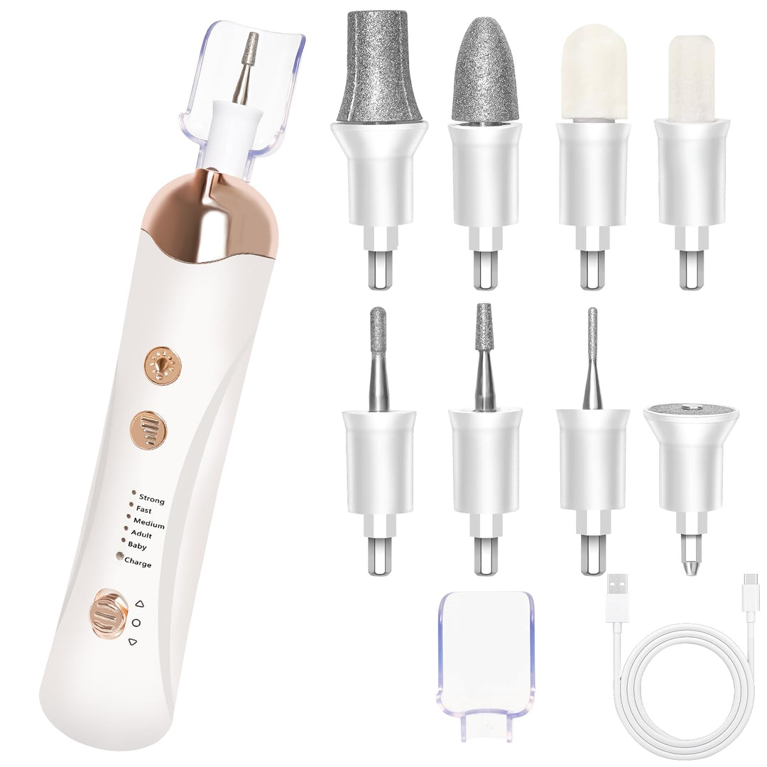 Nagelfräser Kabellos, Elektrische Nagelfeile, Nagelfräser für Gelnägel, Maniküre Set Elektrisch mit
