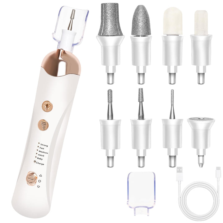 Nagelfräser Kabellos, Elektrische Nagelfeile, Nagelfräser für Gelnägel, Maniküre Set Elektrisch mit