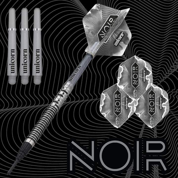Unicorn Dartpfeil-Set mit Stahlspitze, Gary The Flying Scotsman, Anderson Noir, Phase 3 und 5, 90% W