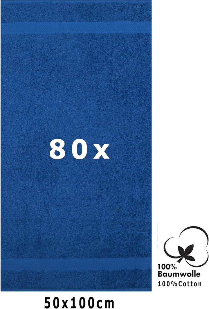 Betz Handtuch Palermo - 80 Stück Handtücher 100% Baumwolle Grösse 50 x 100 cm Hotel-Qualität Farbe b