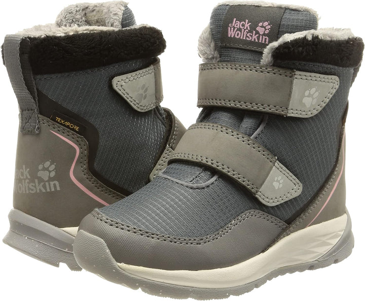 Jack Wolfskin Unisex Polar Bear Texapore Mid Vc K Winterstiefel 27 EU Pebble Grey Off White, 27 EU P