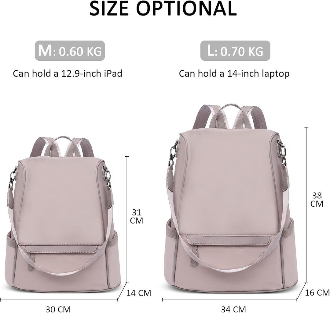 DORRISO Damen Rucksack Anti-Diebstahl Tagesrucksäcke Leicht Schulranzen Reise Rucksäcke Schulter Tas